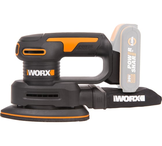 Аккумуляторная виброшлифмашина WORX WX822.9