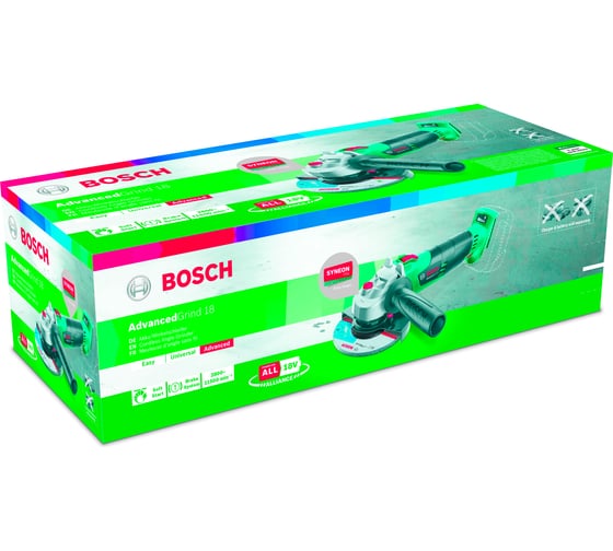 Угловая шлифовальная машина Bosch AdvancedGrind 18 без аккумулятора и з/у 06033D9000