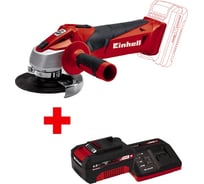 Угловая аккумуляторная шлифмашина Einhell PXC TC-AG 18/115 Li +1 аккумулятор PXC 4.0 Ач + ЗУ 3А 4431130SET