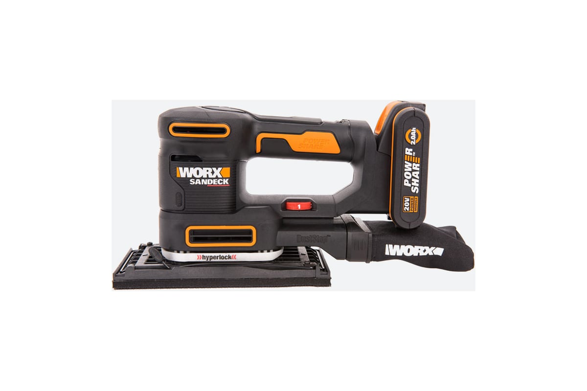 Аккумуляторная виброшлифмашина WORX WX820