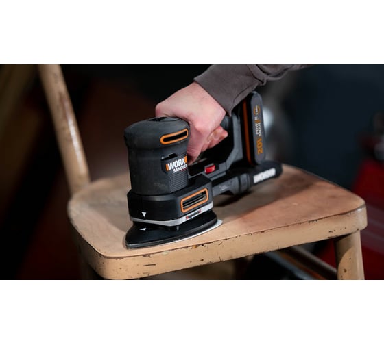 Аккумуляторная виброшлифмашина WORX WX820