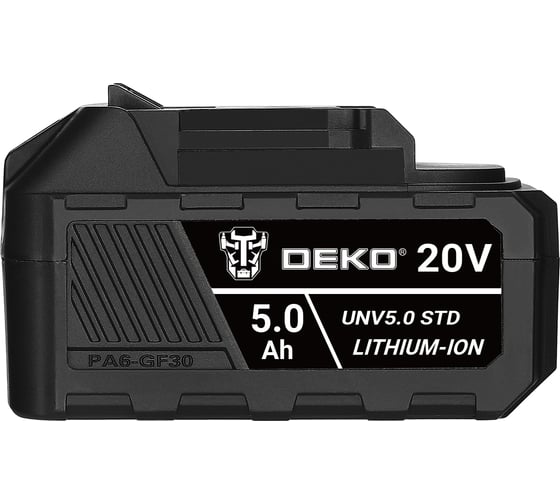 Аккумулятор DEKO UNV5.0 STD, Li-ion, 20В, 5.0Аxч 063-4495