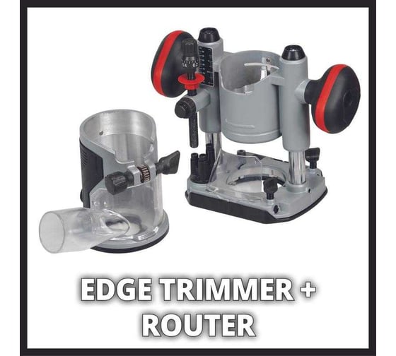 Аккумуляторный фрезер Einhell PXC TP-RO 18 Set Li BL,18В,10-30 т/мин,цанга 6/8 мм, 2 станины, без АКК 4350410