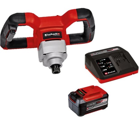 Миксер аккумулятор Einhell PXC TE-MX 18 Li,18В,0-620/мин,М14,мешалка 100мм + ЗУ + 1 акк 5.2 Ач 4258760SET