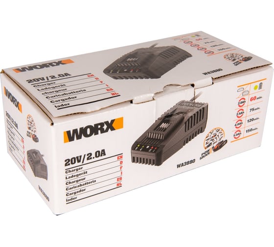 Зарядное устройство (20В; 2Aч) WORX WA3880