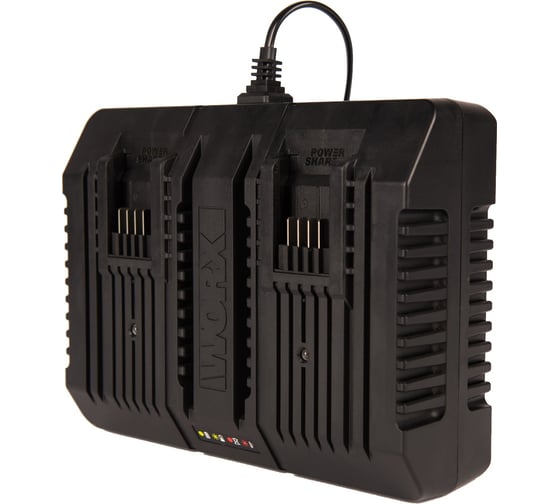 Двойное зарядное устройство WORX WA3883, 20В, 2*2A