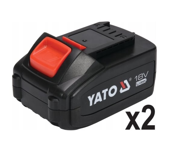 Аккумуляторная углошлифмашина YATO 18 В, 125 мм, 2x4 Ач YT-828295