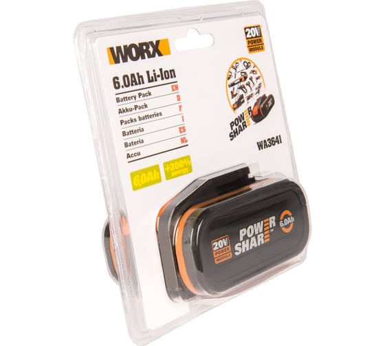 Аккумулятор (20В; 6 Ач) WORX WA3641