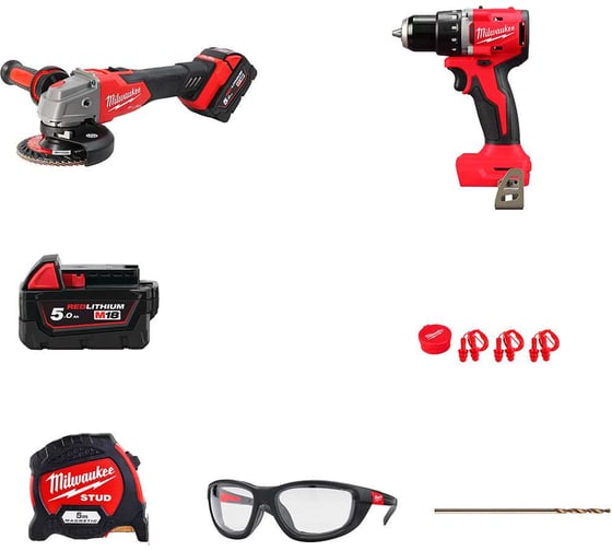Набор инструментов Milwaukee M18 FSAG100P 100-летие 493310003 1