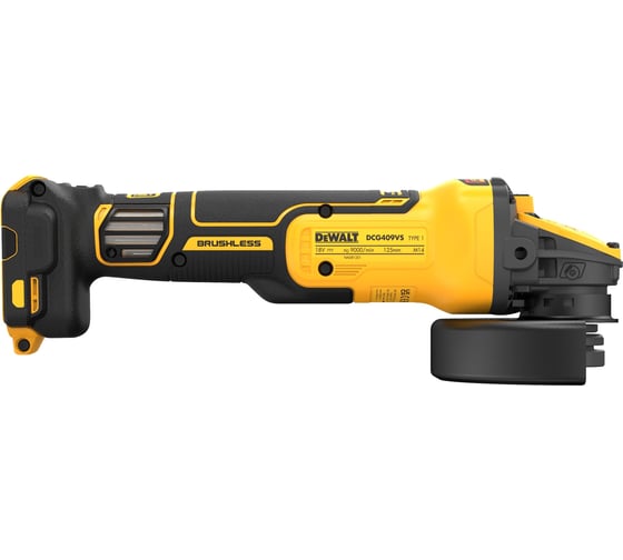 Угловая шлифмашина аккумуляторная Dewalt 125мм DCG409VSNT DCG409VSNT-XJ