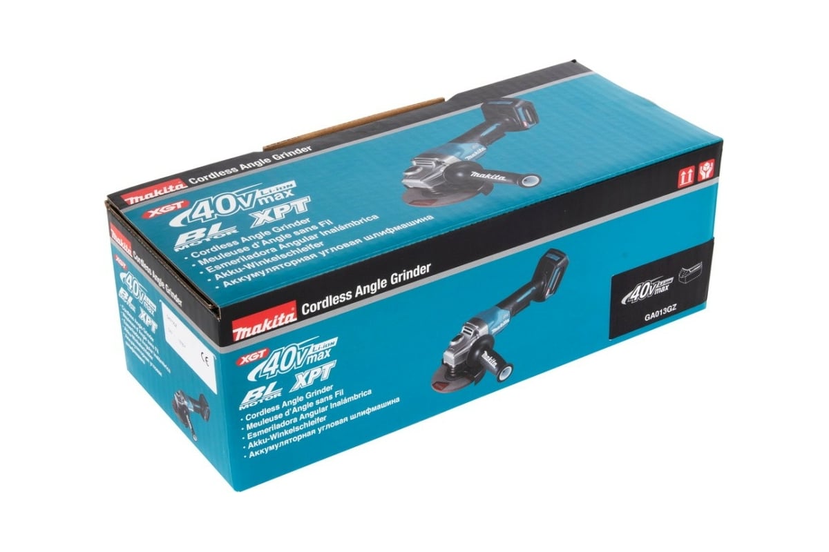 Аккумуляторная угловая шлифовальная машина Makita XGT GA013GZ