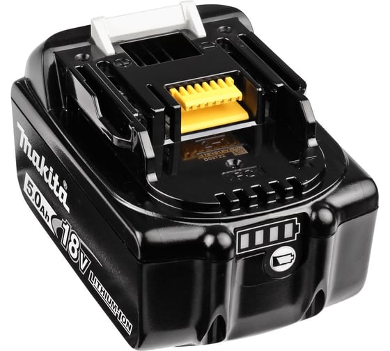 Аккумулятор Makita BL1850B LXT 18 В, 5 Ач, индикатор заряда, полиэтиленовый пакет, 1 шт 632G59-7