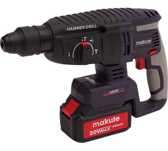 Аккумуляторный перфоратор Makute 20 В, 3 Дж CHD001-2BL