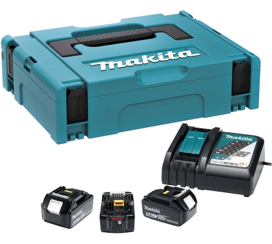 Набор Makita PSK BL1860Bx3шт., DC18RC, кейс MAKPAC тип 1 198130-0 1