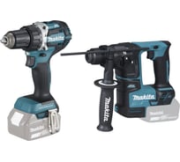 Набор аккумуляторных инструментов Makita LXT: перфоратор DHR171 и дрель-шуруповерт DDF484 18 В LXT 197964