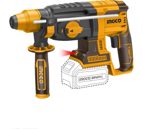 Аккумуляторный перфоратор INGCO BL 20В, 2хАКБ, 4 Ач и ЗУ SUPER INDUSTRIAL CRHLI202287