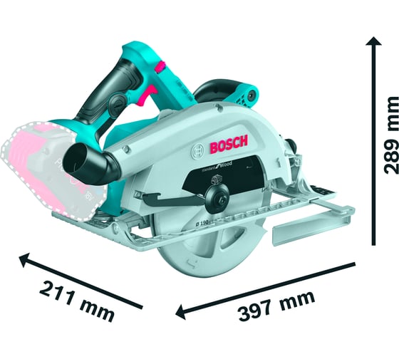 Аккумуляторная циркулярная пила Bosch GKS 18V-68 C 06016B5000