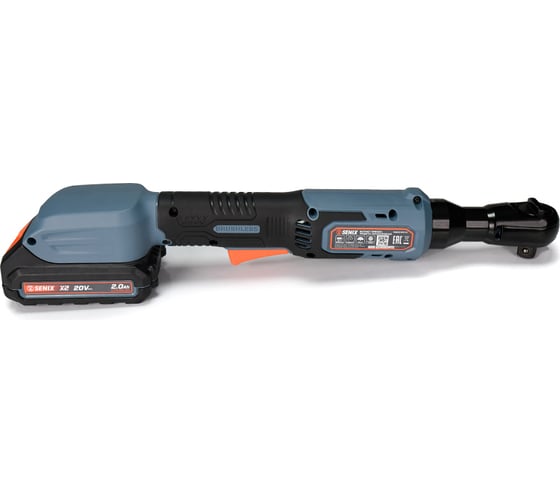 Трещотка аккумуляторная SENIX X2 20V, 1/2", 75Нм PDWX2-M13-EU