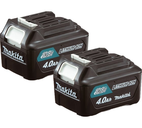 Аккумулятор BL1040B (2 шт; 10.8 В; 4 А*ч; Li-Ion) Makita 197404-6