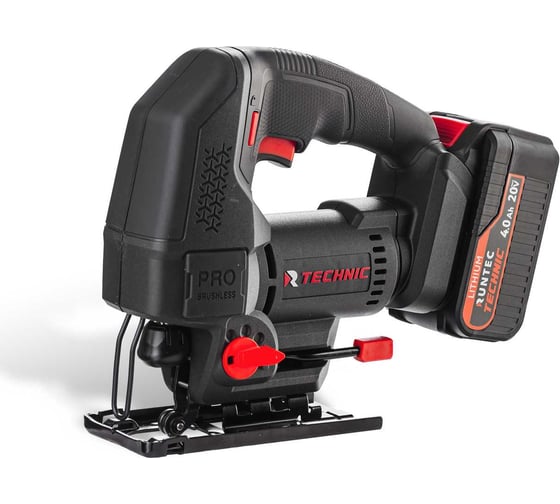 Лобзик аккумуляторный RUNTEC TECHNIC 20В, 2x4Ач, 700Вт RT-SJ700T 1