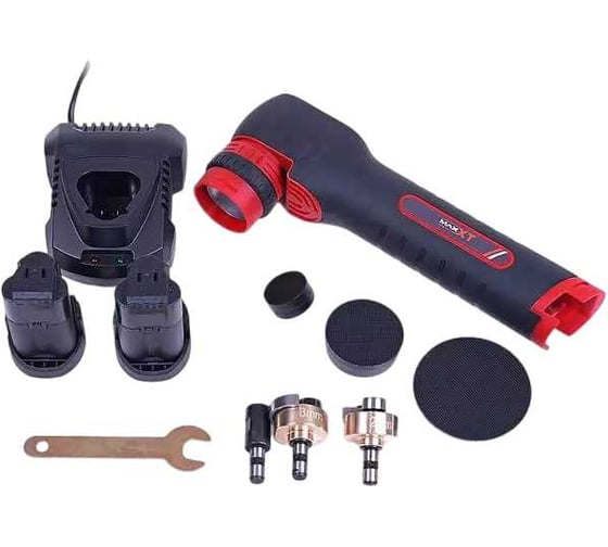 Полировальная машинка MAXXT 12V/2.0Ah, эксцентрик 3 и 12 мм, с аккумулятором SCMP0002