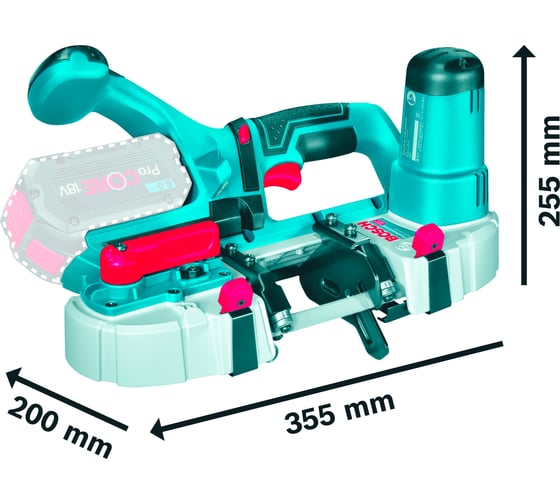 Аккумуляторная ленточная пила Bosch GCB 18V-63 СОЛО 06012A0400