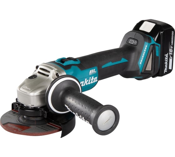 Шлифовальная угловая аккумуляторная машина Makita LXT 18В DGA504RT 1