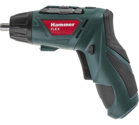 Аккумуляторная отвертка Hammer Flex с набором бит, 3.6 В 1.3 Ач, 4 Нм, Li-Ion ACD3.6A