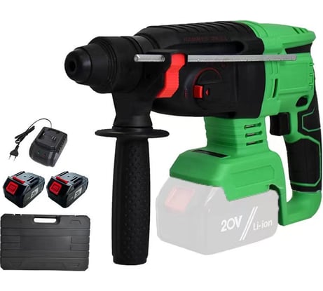 Перфоратор бесщеточный аккумуляторный Zitrek ZKCH20FU-Li (20В, Li-Ion аккумулятор 4 Ач - 2шт, ЗУ, кейс) 084-1070