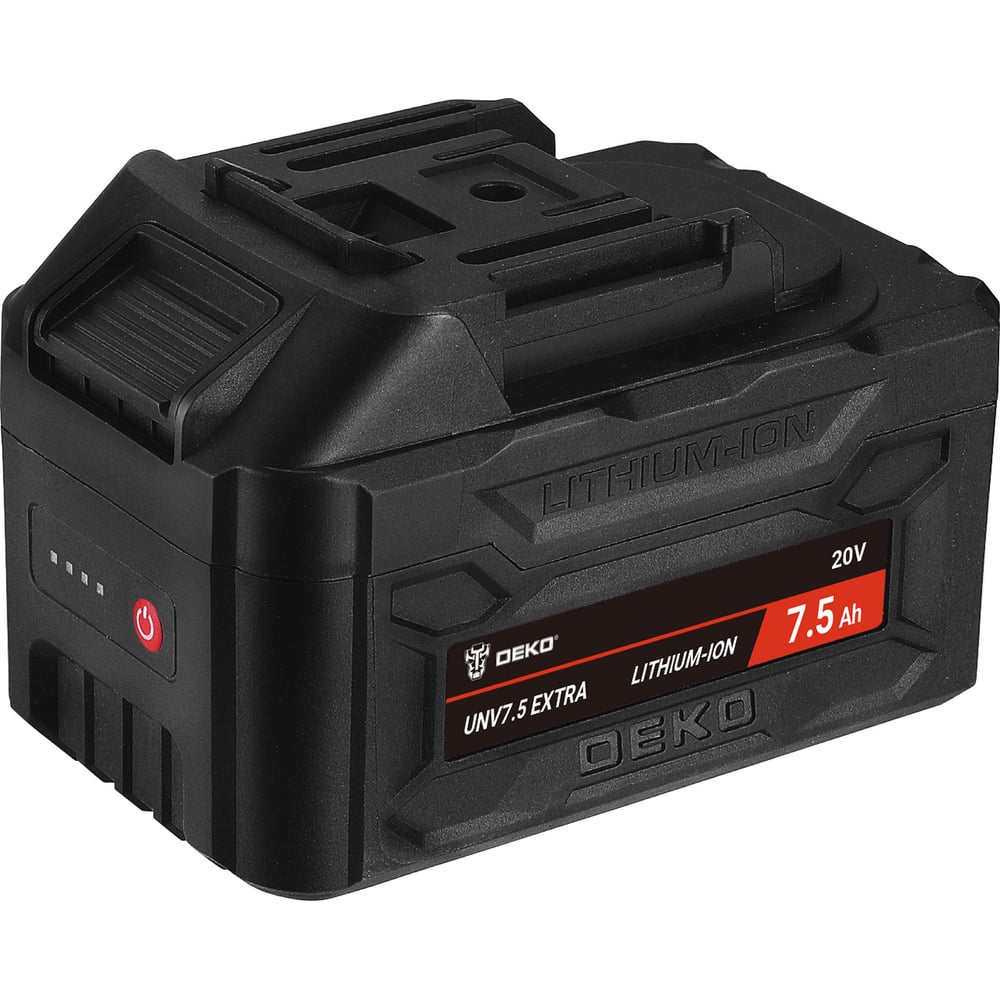 Аккумулятор DEKO UNV7.5 EXTRA, Li-ion, 20В, 7.5А_ч, с повышенной ...
