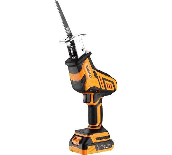 Сабельная пила аккумуляторная DEKO DKRS20-Li-ion, 20В, 1x3.0Ач 085-1069