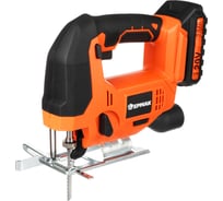 Лобзик ЕРМАК X-PRO аккумуляторная серия, единая аккумуляторная батарея Li-ON 20В, 2Ач, 65мм пропил, маятниковый ход, регулировка оборотов 691-025