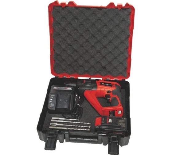Аккумуляторный перфоратор Einhell PXC TE-HD 18 Li (1x2.5 Aч) кейс, набор буров 4514218