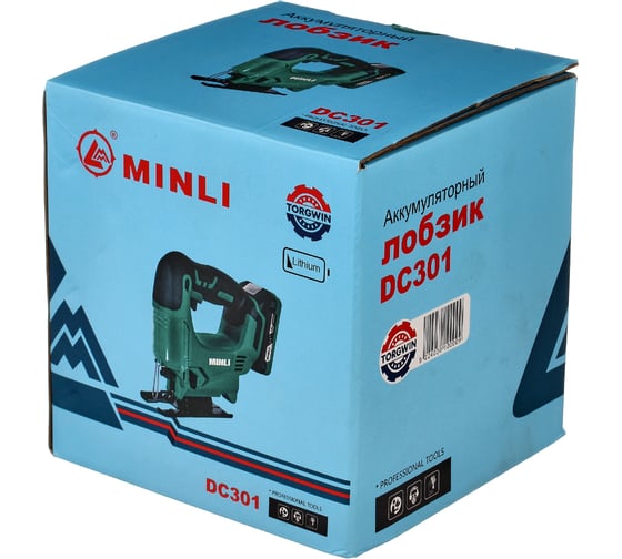 Аккумуляторная лобзиковая пила MINLI 65mm Li-ion 18Vx2 DC301-2.0A