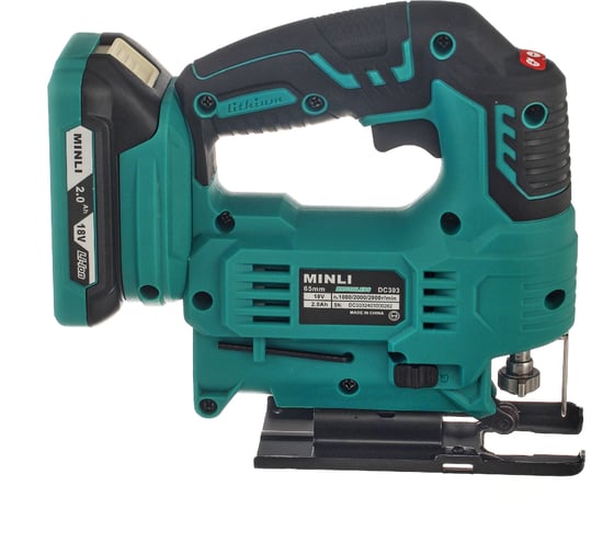 Аккумуляторный бесщеточная лобзиковая пила MINLI 65mm Li-ion 18Vx2 DC303-2.0A