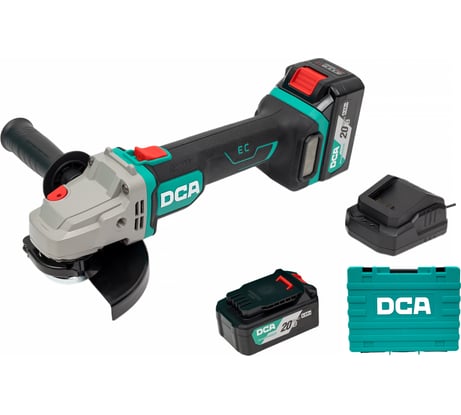 Угловая шлифовальная машина аккумуляторная DCA 2 АКБ 4.0 А*ч, в кейсе ADSM06-125 (TYPE EM)
