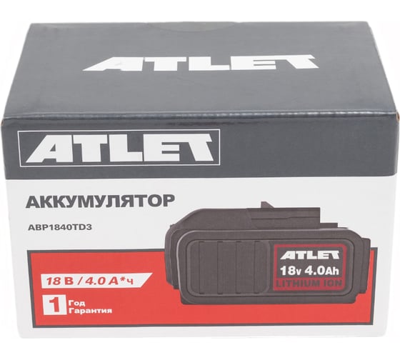 Аккумулятор ATLET 18 В 4.0 А*ч ABP1840TD3