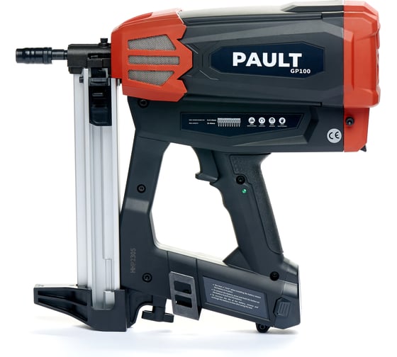 Газовый монтажный пистолет по бетону PAULT GP100 обойма на 30 гвоздей PGP100 1
