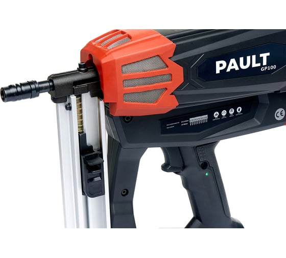 Газовый монтажный пистолет по бетону PAULT GP100 обойма на 30 гвоздей PGP100