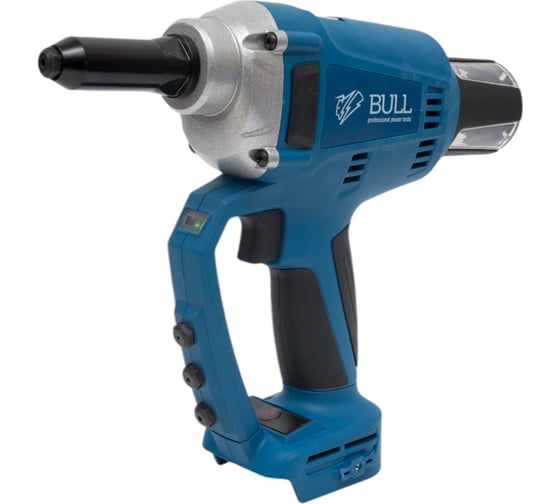 Аккумумуляторный заклепочный пистолет BULL CRG 1018 XLTpro SOLO, бесщеточный, 25 мм, 10000 Н 1304593