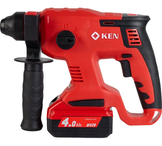 Перфоратор KEN BL2120-40C (20V 4.0AhВ) с регулировкой оборотов, 3-22 мм, 0-1400об/мин 115.413.9405