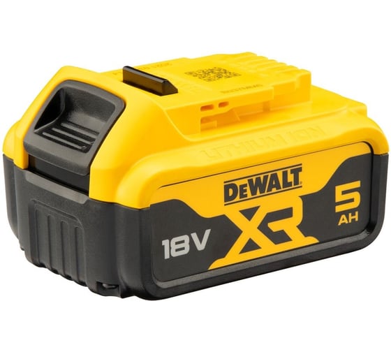 Набор Dewalt: 2 АКБ DCB184, Li-Ion, 18 В, 5 Ач и зарядное устройство DCB1104, 12/18 В, 4 A DCB1104P2 DCB1104P2-QW