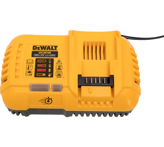 Набор Dewalt: 3 аккумулятора DCB547, Li-Ion, 18/54 В, 9/3 Ач и зарядное устройство DCB118, 18/54 В, 8 А, DCB118X3-QW