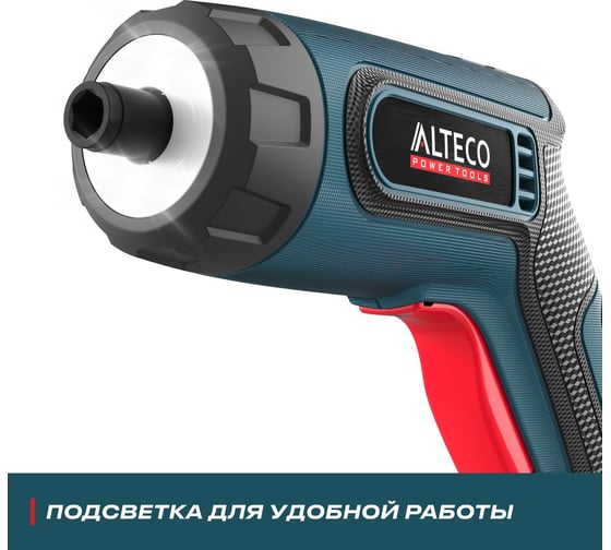 Аккумуляторная отвёртка угловая ALTECO CSD 4V 67506