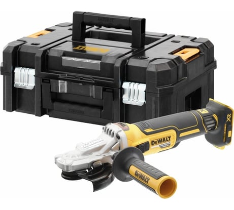 Аккумуляторная угловая шлифмашина DEWALT DCG405FNT, 18 В, 125 мм, 9000 об/мин, без АКБ и ЗУ, в кейсе TSTAK DCG405FNT-XJ