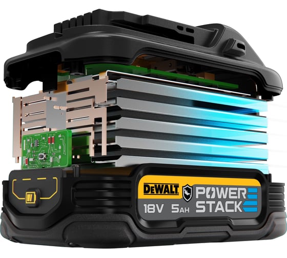Аккумулятор Dewalt POWERSTACK DCBP518G, маслостойкий, Li-Ion, 18 В, 5 Ач DCBP518G-XJ