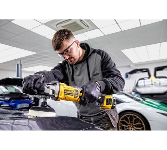 Полировальная орбитальная машина Dewalt DCM849P2, 18В, 180мм, 2 Акб, ЗУ, сумка DCM849P2-QW
