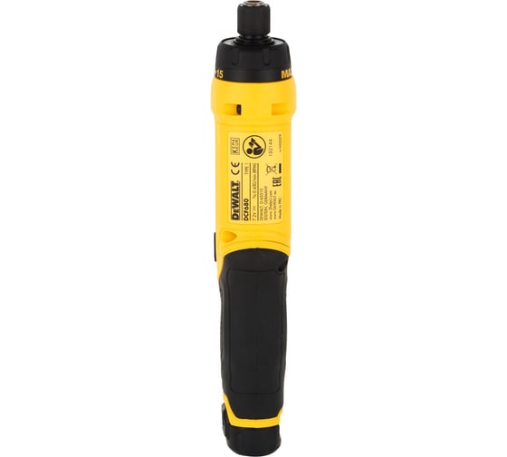 Аккумуляторная отвертка Dewalt DCF680G2, 7.2 В, 430 об/мин, с 2 АКБ 1 Ач и ЗУ, в сумке DCF680G2-QW