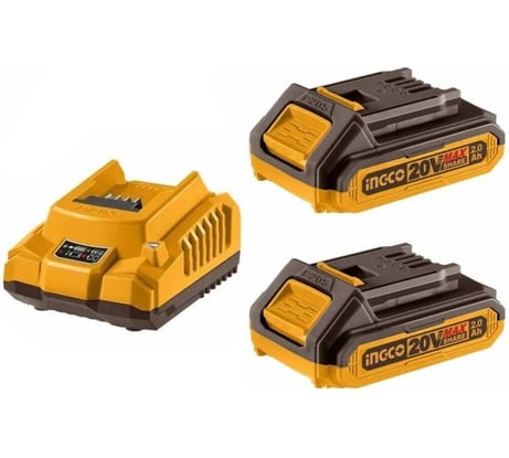 Комплект аккумуляторных батарей + ЗУ INGCO Li-Ion P20S FBCPK1222