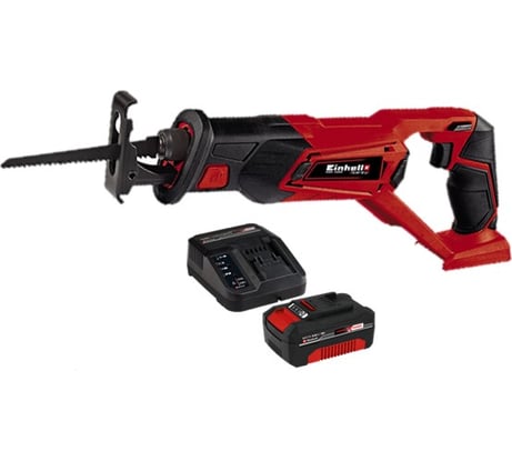 Пила сабельная аккумуляторная Einhell PXC TE-AP 18 Li, 18 В, ход 22 мм, 0-2600 мин, 100 мм, Quick + 1 акк. 4 Ач + ЗУ 4326300SET